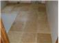 Tiling of shower room and utility room floor