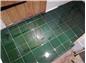 Glenn Reed Tiling Services-utility in green gloss Victorian tiles in coolham