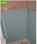 Tiling of toilet wall and floor